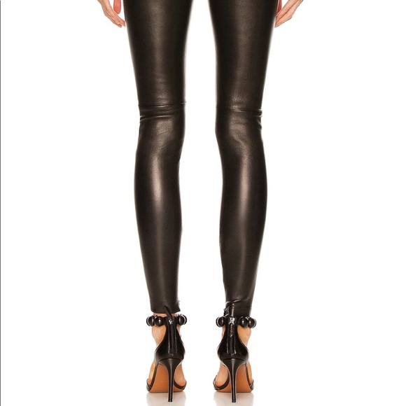ALAIA HIGH WAIST CORSET STYLE LEATHER LEGGINGS, SZ FR/40 BLACK NWT! - Picture 15 of 16